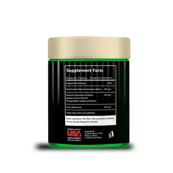 NAD+ Cellular Renewal Capsules | 80 Capsules (2-Month Cellular Revitalization Cycle) | Triple Defense for Skin Elasticity + Cognitive Boost + Immune Resilience - Image 3