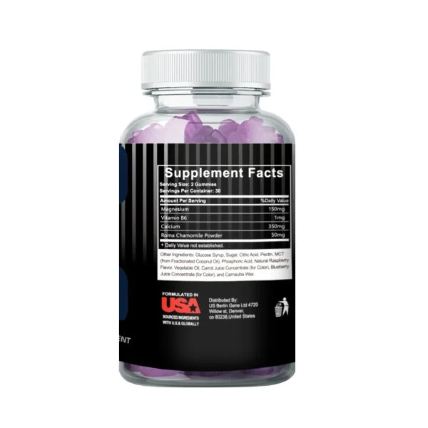 Magnesium + B6 Sleep Gummies | Vegan Plant-Based Formula (Non-GMO/Gluten & Gelatin Free) | Nighttime Relaxation Chewables β 60 Count - Image 2