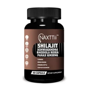 Shilajit Anti-Aging Energy Capsules | 1 Bottle (60 Caps) · Revitalizes Immunity + Accelerates Detox