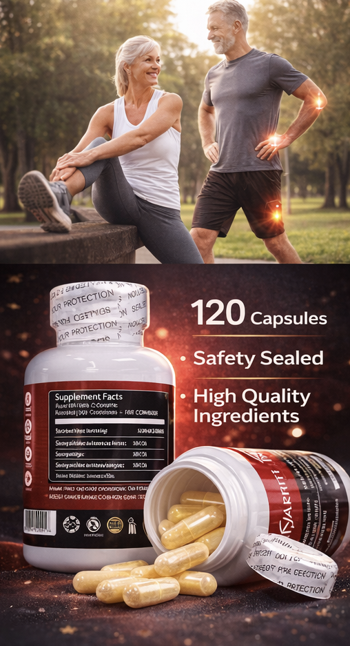 Advanced Joint Support Supplement – MSM with Glucosamine (120 Capsules) - Image 6